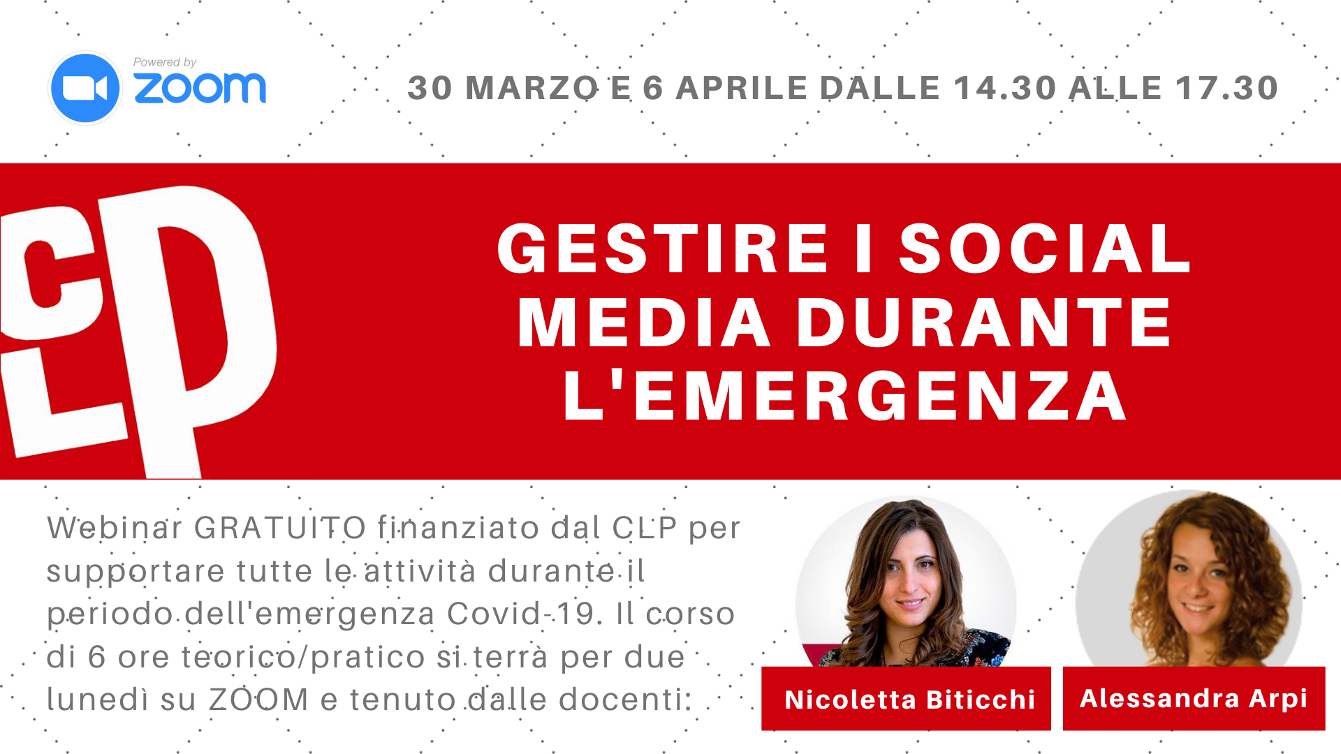 Gestire i Social Media durante l’emergenza Covid-19: Corso GRATUITO del CLP
