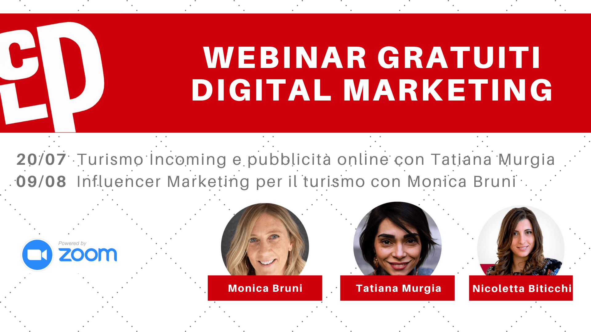Webinar Gratuito TURISMO E MARKETING DIGITALE Estate 2021