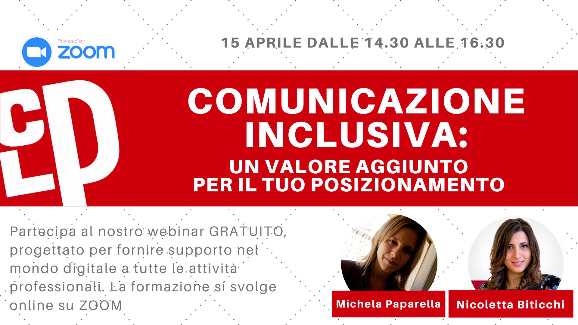 Comunicazione inclusiva, il webinar