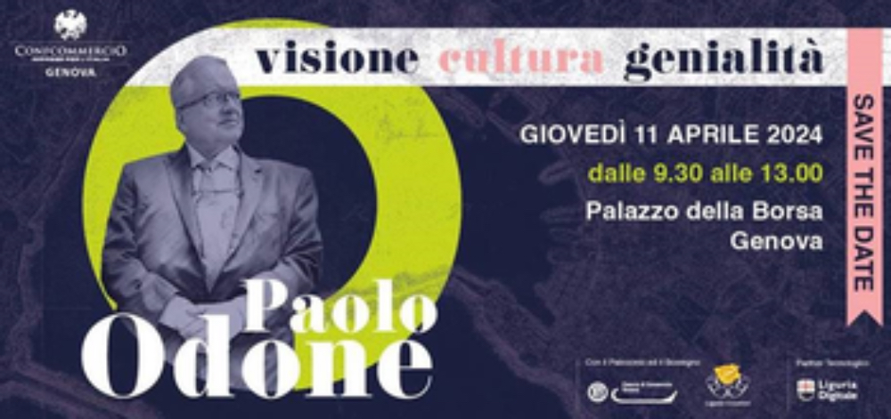 “Paolo Odone- visione cultura genialità”, l’evento