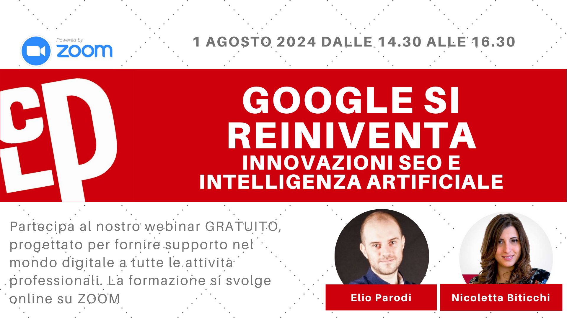 “Google si reinventa: innovazioni SEO e intelligenza artificiale” il webinar