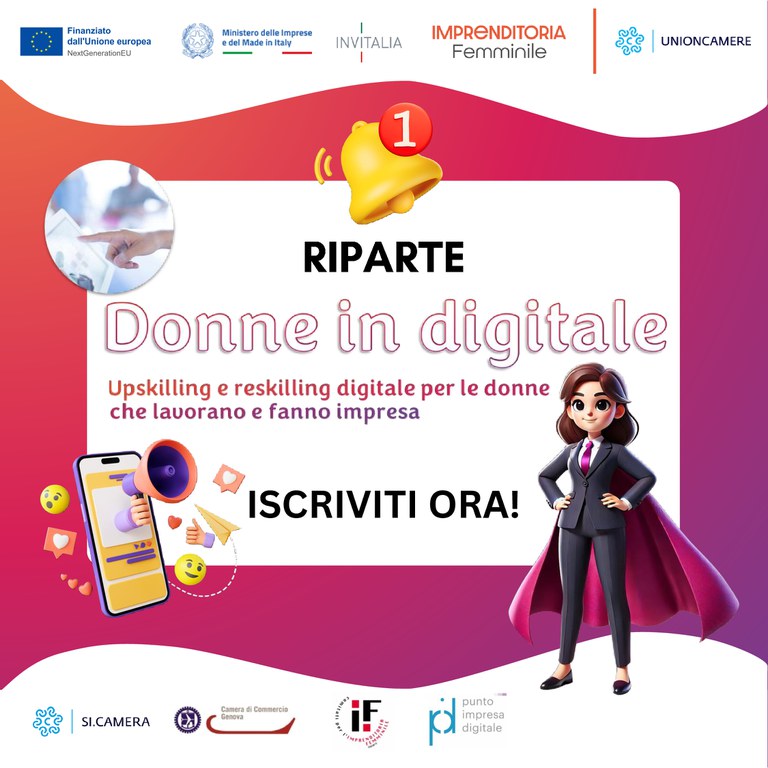 Riparte il 2 luglio “Donne in digitale”