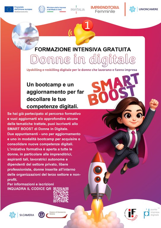 Smart Boost di Donne in Digitale: aperte le iscrizioni